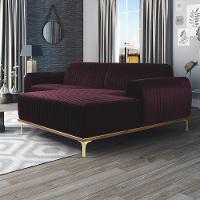 Sofá 3 Lugares Com Chaise Molino 245 Cm Roxo Grape C-292 - 6