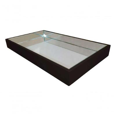 Bandeja Decorativa Espelhada Laqueada com Espelho Preto Decoraper 38CM