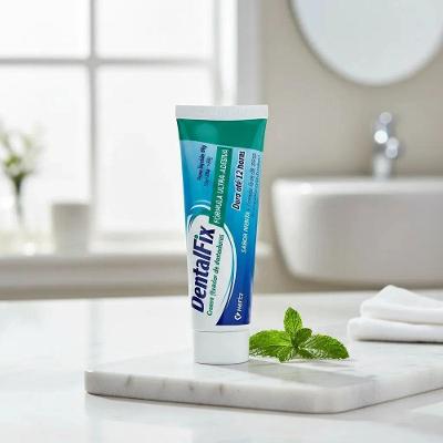 Fixador de Dentaduras Dentalfix Sabor Menta 68g Kley Hertz com Duração Até 12 Horas