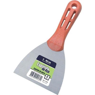 Espátula Atlas em Aço Carbono com Cabo Plástico Inox 8CM
