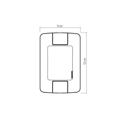Conjunto 4 X 2 com 2 Tomadas 2P+T Aria Sistema Modular Branco Tramontina 10A 250V