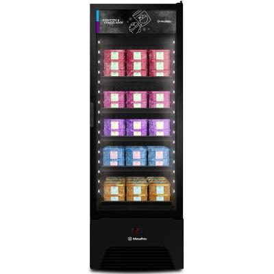 Expositor Vertical Frost Free Metalfrio VF50 Optima All Black 581L 1 Porta Preto 220V