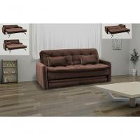 Sofá Cama Reclinável Com Cama Auxiliar - Veludo Marrom - 2