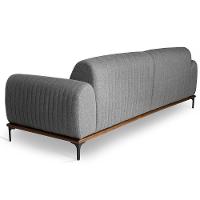 Sofá 3 Lugares Para Sala De Estar Molino 180 Cm Cinza C-416