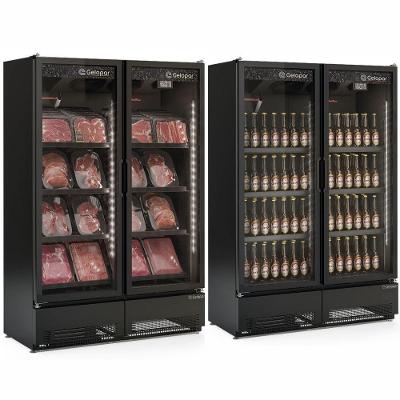 Cervejeira Vertical Gelopar GCBC950CB 957L 2 Portas Preto 220V