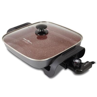 Panela Elétrica Multiuso Britânia BPE06 3,5L 1200W Revestimento Cerâmica Redstone Vermelho 110V