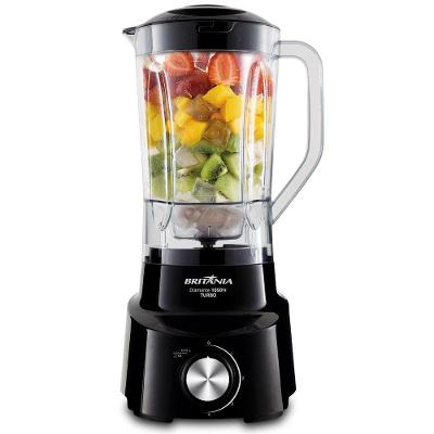 Liquidificador Britânia Diamante 800 1050W 2,6L 4 Velocidades Preto 220V