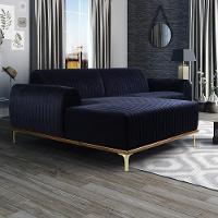 Sofá 5 Lugares Com Chaise Molino 300cm Azul Marinho C-287 - 6