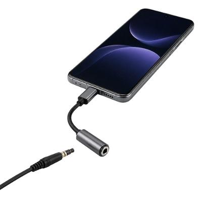 Adaptador de Áudio Usb C P2 Saída para Fone Compatível Preto Bivolt MDM