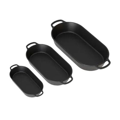 Conjunto Assadeira Beira Alta 5147PM Ferro Fundido Cozimento Uniforme para Forno Inox Panela Mineira