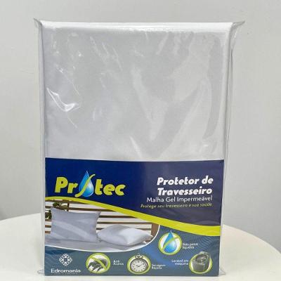 Capa Protetora Travesseiro Impermeável 50x70 Malha Gel com Zíper Antiácaro Branco Edromania