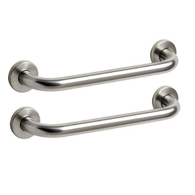 Barra de Apoio Kit com 2 Unidades 80cm Suporte Até 150kg Prata Aço Inoxidável 80CM