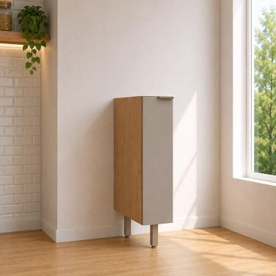 Balcão Vitra 1 Porta MDF-MDP 20CM Freijo-mocca Luciane Móveis