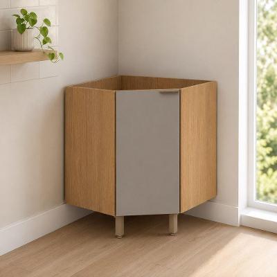Balcão Vitra 1 Porta MDF-MDP 74CM Freijo-mocca Luciane Móveis