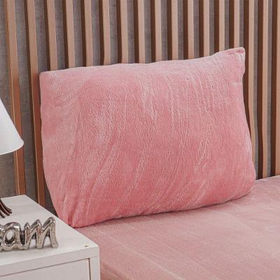 Jogo de Cama Solteiro 2 Peças Plush Flannel 100% Poliéster Rosê Bene Casa