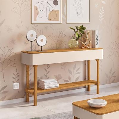 Aparador para Sala de Estar Fontana B01 Orgânico MDF-MDP 136cm Off White Cinamomo Lyam Decor