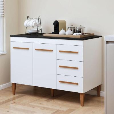 Balcão de Cozinha Virtus 2 Portas 3 Gavetas MDP 120CM Kaiki Móveis