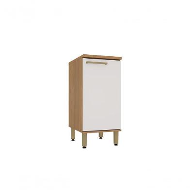 Balcão de Cozinha Duna 1 Porta MDF 40CM Freijó-cinammon Luciane Móveis