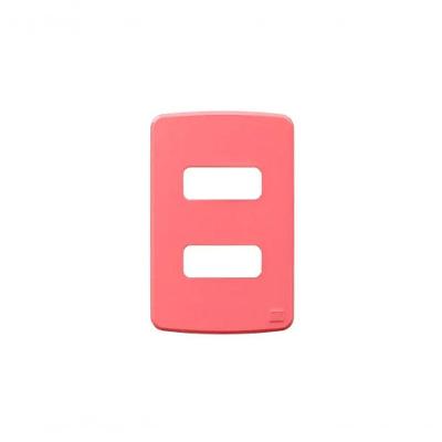 Placa de Interruptor Composé WEG 2 Posições Design Moderno Rosa WEG 4X2