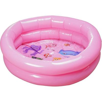 Piscina Inflável para Bebês 70CM Plástico Redonda Rosa Bene Casa 40L