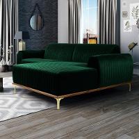 Sofá 4 Lugares Com Chaise Molino 255 Cm Verde Musgo C-303 - 6