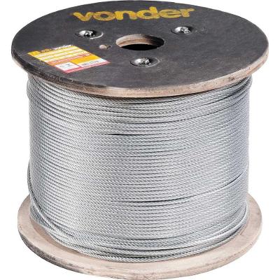 Cabo de Aço 3516040619 3,97MM Alma de Fibra Galvanizado Inox Vonder