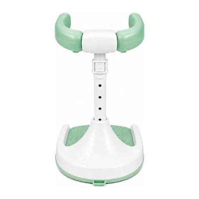 Suporte de Banho para Bebê Ajustável 44-54cm com Apoio Frontal Base Antiderrapante Verde
