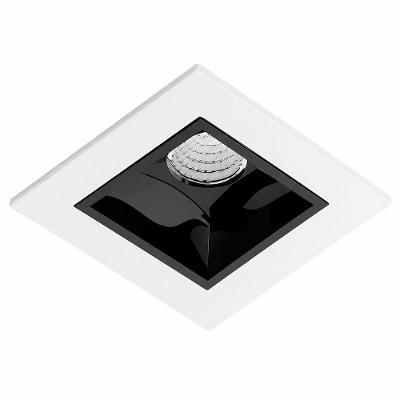 Spot Embutir Picco LED Integrado Fundo Preto Anti Ofuscamento Branco Interlight 3W 2700K