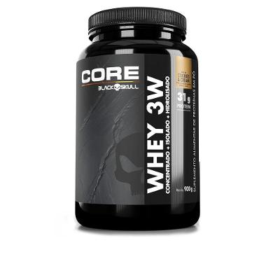 Whey 3w Core Black Skull Blend Cookies e Cream 900g Suplemento Proteico 22 Doses