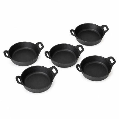 Travessa 5102PM Estilo Alça Ferro Fundido para Servir Inox Panela Mineira 0,4L