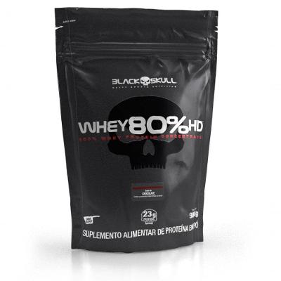 Whey Protein Concentrado 80% HD Black Skull Chocolate 900G 30 Doses