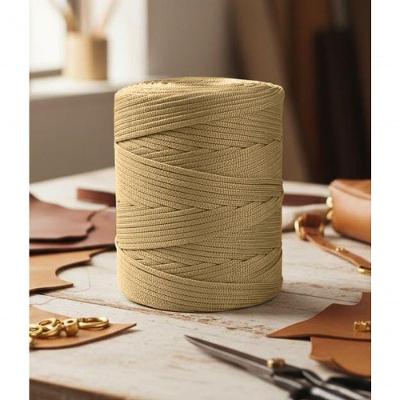 Fio para Artesanato Fio Náutico Premium 100% Poliéster Bege 500g