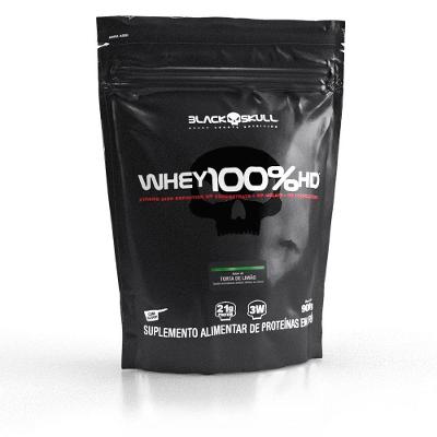 Whey Protein Black Skull 100% HD Blend Torta de Limão 900G Refil 25 Doses
