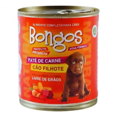 Ração Úmida Natural Pet Cães Filhotes Carne Pate 280G 1 Lata Alimento Completo Equilibrado