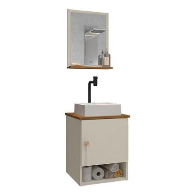 Gabinete Banheiro Lima Tulipa Bco Torneira Valv Click Black Off White/nature Off White/nature
