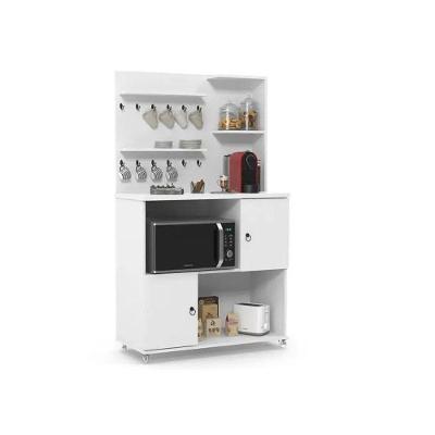 Armário Multiuso Aconchego 2 Portas MDF-MDP 90CM Branco Patrimar