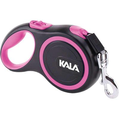 Acessorio para Pet Kala Guia Retratil Pet Rosa Medio e Grande Porte 8M 50KG Unico