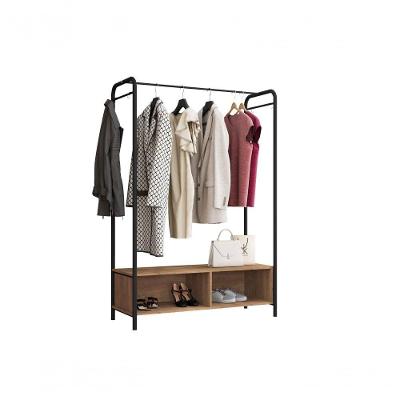 Guarda Roupa Closet Modulado Milão sem Portas Metal MDP Preto Micro Textura - Demolição