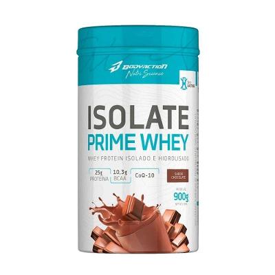 Suplemento Whey Protein Bodyaction Isolado Isolate Prime Chocolate 900G 30 Doses