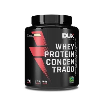 Whey Protein Dux Nutrition Concentrado Baunilha 450G Pote 16 Doses