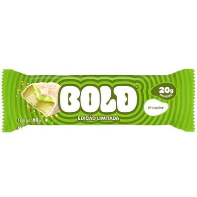 Barra de Proteina Bold Bar 20G Sabor Pistache para Lanche e Pos Treino 60G