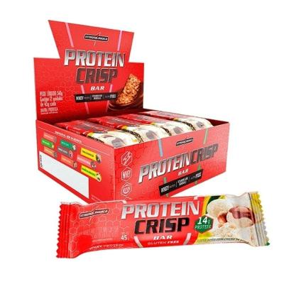 Barra de Proteína Integralmédica Crisp Bar Leite Ninho com Creme de Avelã 540G