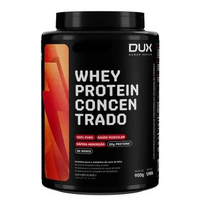 Suplemento Whey Protein Concentrado Dux Nutrition Sabor Coco Pote 900G 30 Doses