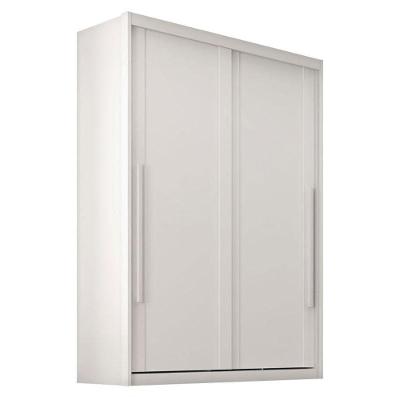 Guarda Roupa Solteiro Splendido 2 Portas 3 Gavetas Branco Absoluto Semi Fosco - Zanzini