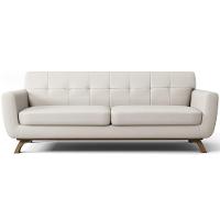 Sofá 4 Lugares Sala De Estar Miami 260 Cm Linho Cru A-430 - 8