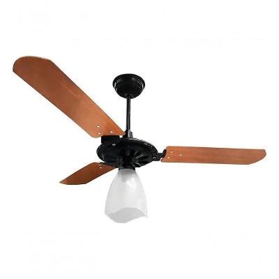 Ventilador de Teto Ventex 150W 100cm 3 Pás Preto-Mogno Yris 110V