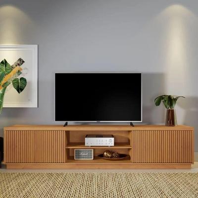 Rack para Tv Rack Valencia 65 180cm MDP com Porta Ripada Naturalle Mavaular Móveis