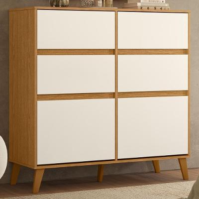 Cômoda Quarto Sapateira Dalia Cinamomo-offa02 4 Gavetas MDF-MDP Off White Mpozenato