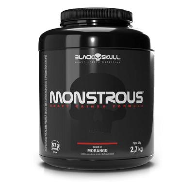 Hipercalórico Black Skull Monstrous Morango 2,7KG