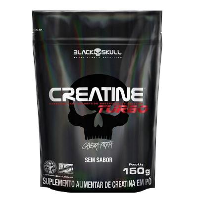 Creatine Turbo Black Skull Creatina Monohidratada 150G sem Sabor Pó